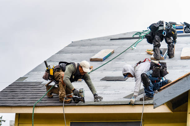 Professional Roofing technician working in Davidsville, PA
